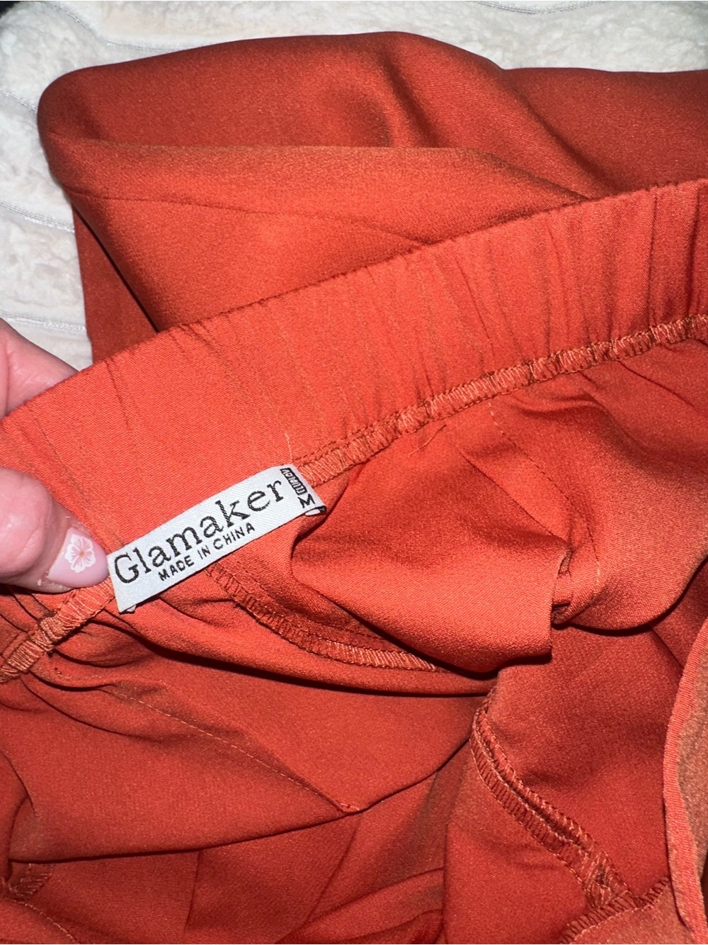 Glamaker Women's Orange Shawl Collar Blazer - Picture 4 of 9